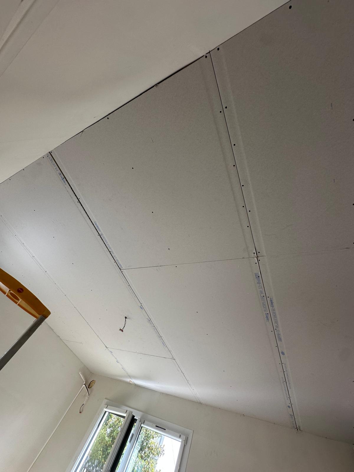 Travaux de rénovation plafond