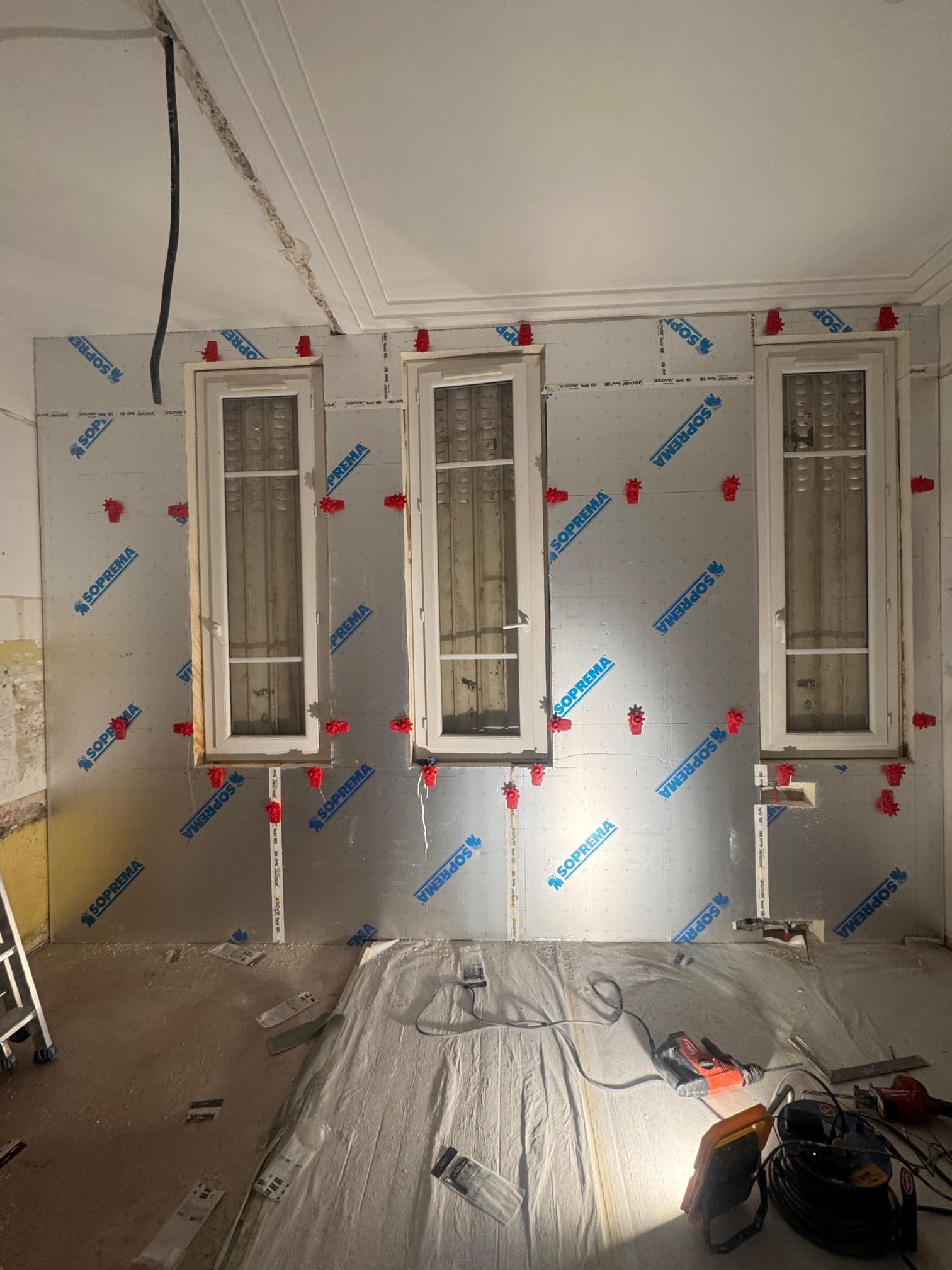 Isolation thermique Placotherm mur brique