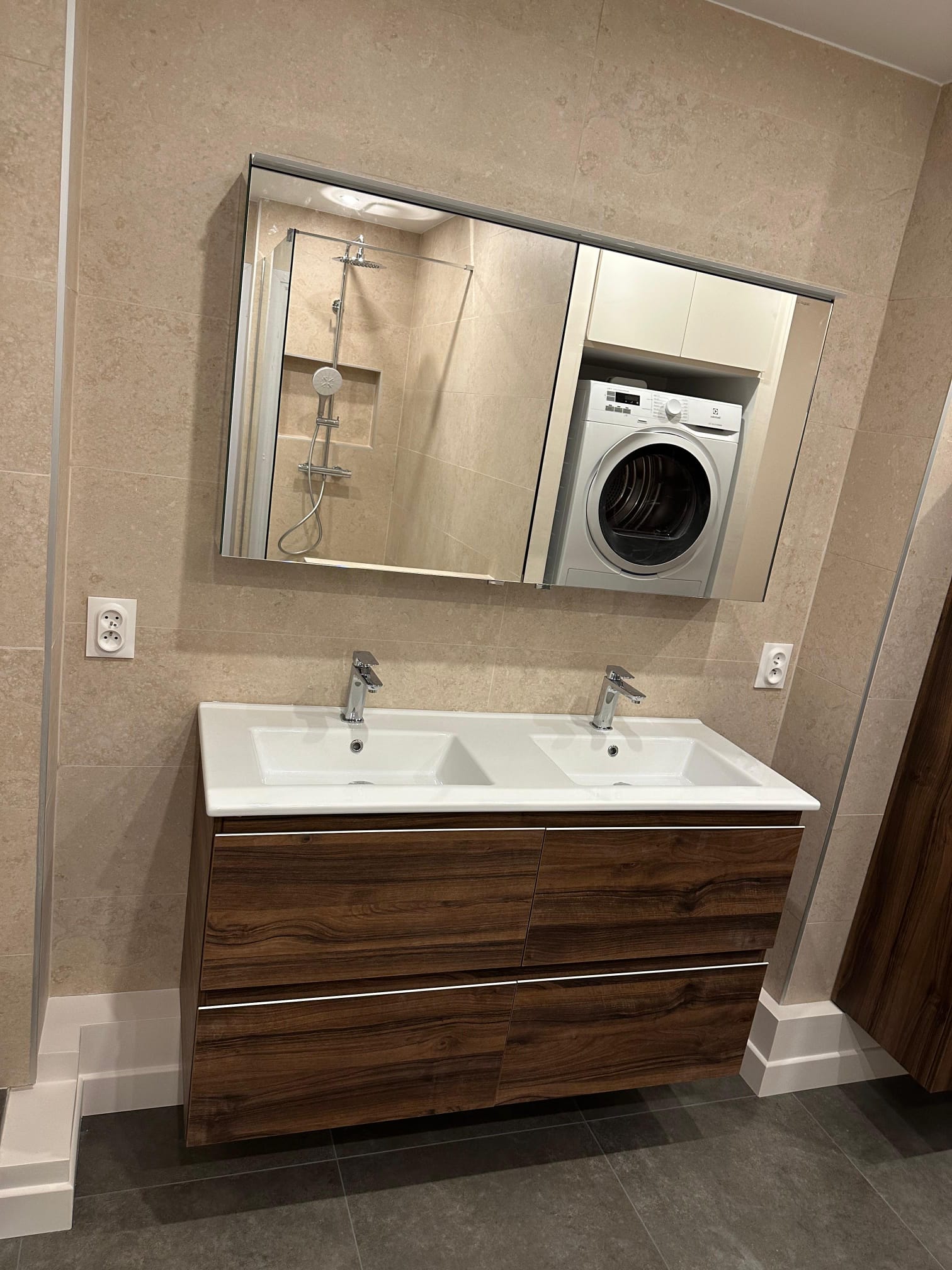 Rénovation salle de bain double vasque Paris 16
